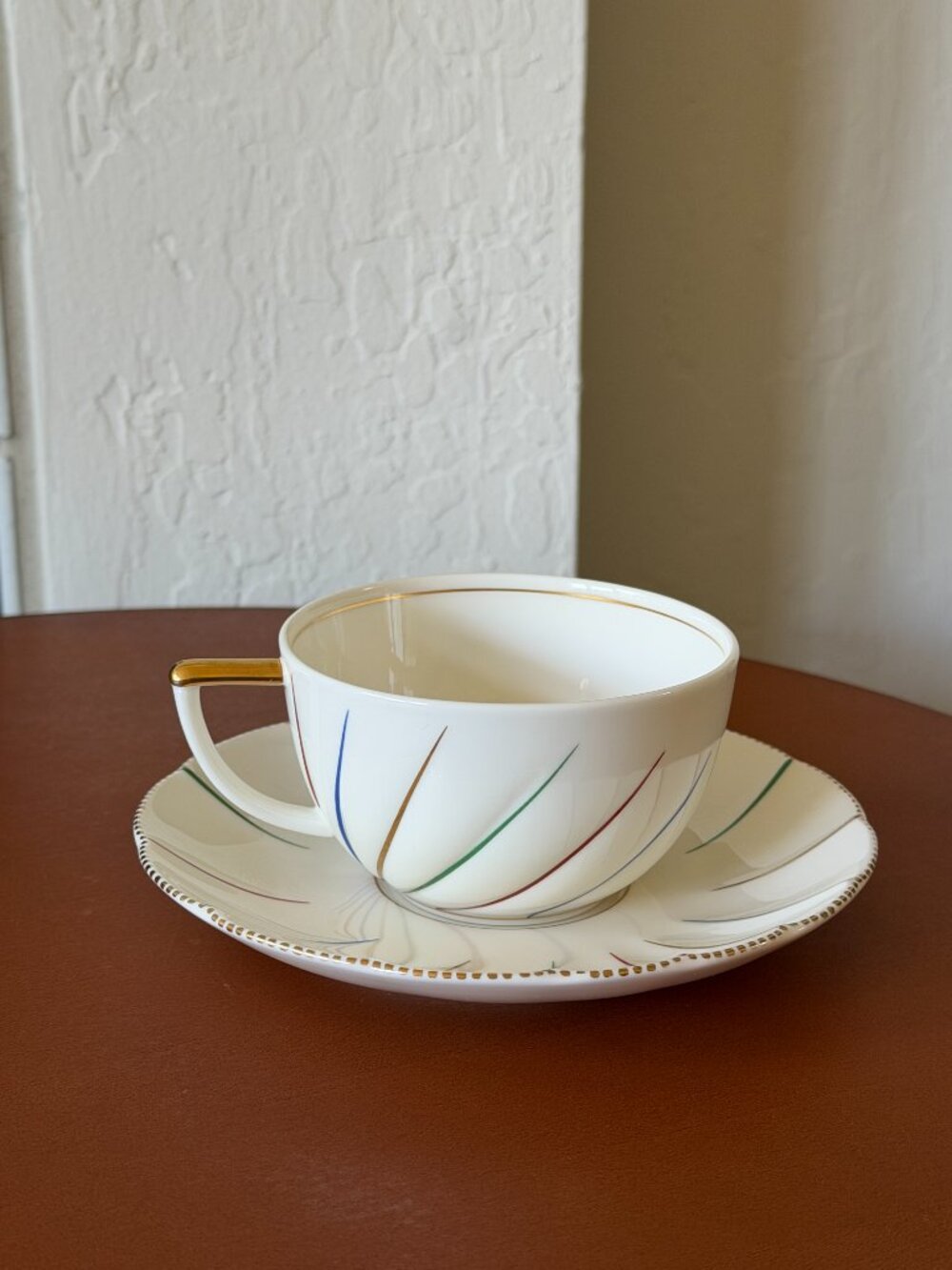Vintage Lanvin Paris × Sango Bone China Tea Cup & Saucer